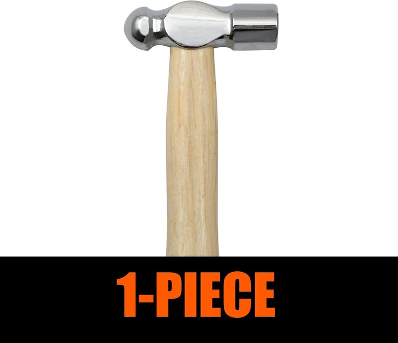 Zalaxt Mini Wooden Handle Round Head Hand Hammer, Reinforced Ball Hammer, Escape Tool for Prying Nails, Woodworking & Repairing - Image 3